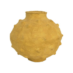 Creative Co-Op Decorative Handmade Paper Mache Raised Dots Vase, 12" L x 12" ...