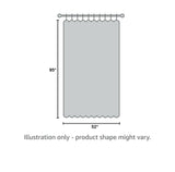 Lush Decor Edward Trellis Curtains Light Filtering Window Panel Set for Livin...