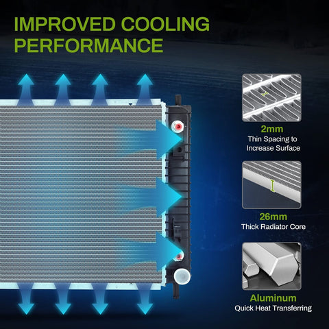 AUTOSAVER88 Radiator Compatible with 2006 2007 2008 2009 Chevrolet Equinox 20...