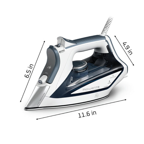 Rowenta, Iron, Focus Stainless Steel Soleplate Steam Iron for Clothes, 400 Mi...