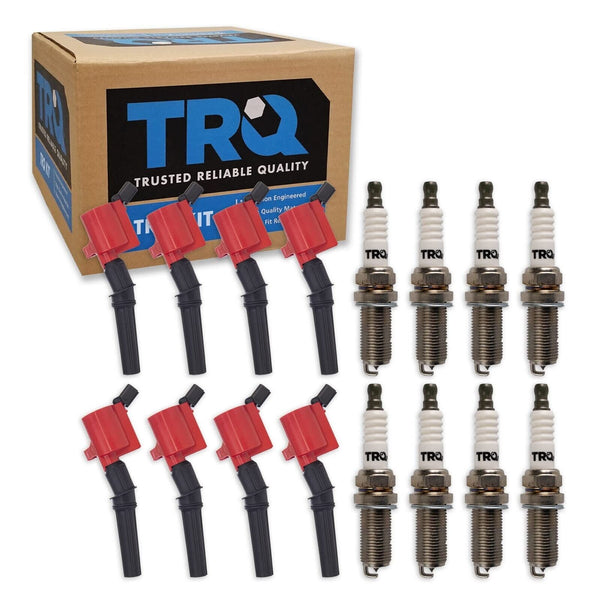 TRQ Ignition Kit Ignition Coil Spark Plugs Compatible with 97-16 Ford 98-11 L...