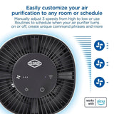 Clorox Smart Air Purifiers for Home, True HEPA Filter, Works with Alexa, Smal...