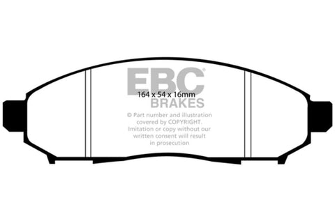 EBC Brakes DP61747 6000 Series Greenstuff Truck and SUV Brake Pad