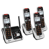 AT&T BL102-4 DECT 6.0 4-Handset Cordless Phone for 4 Handset, Silver/Black