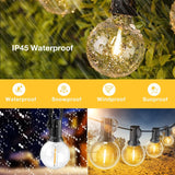 String Lights for Outside 150FT,Dimmable Waterproof Outdoor String Lights wit...