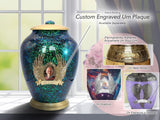 Sparkling Atlantis Cremation Urn for Ashes Adult Male - Personalized Crematio...