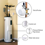 Automatic Hot Water Heater Shut Off System and Water Leak Alarm and Detector,...