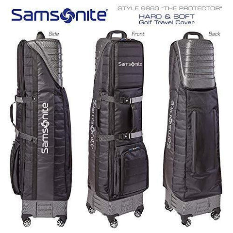 Samsonite "The Protector" Hardside And Softisde Golf Travel One Size, Black