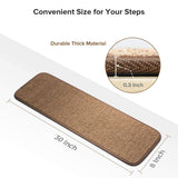 Seloom Non-Slip Stair Treads Carpet for Indoor Wooden Steps, Removable Residu...