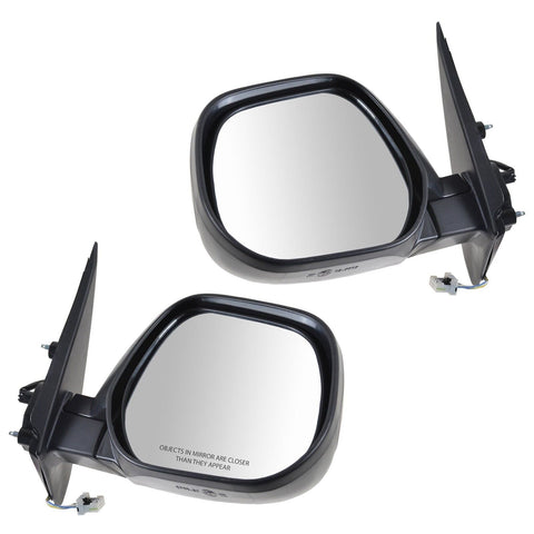 TRQ Driver & Passenger Side Mirror Set Compatible with 2010-2011 Mitsubishi O...