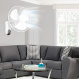 Simple Deluxe 16 Inch Wall Mount Fan with Remote Control, 3 Oscillating Modes...