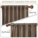 StangH 120 inches Curtains Velvet - Taupe Room Darkening Bedroom Curtains Ext...