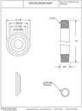 Westbrass A3619A-62 1/2" IPS x 19" Round Ceiling Mount Shower Arm with Flange...