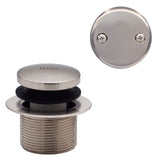 Westbrass 7931817-DC-07 18" Tip-Toe Drain Trim with 2-Hole Overflow Faceplate...