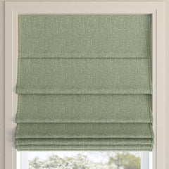 Sun Zero Preble Textured 100% Blackout Cordless Roman Shade, 31" x 64", Sage ...