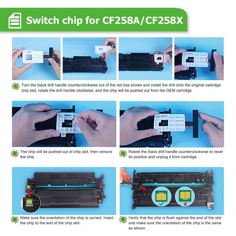 Aztech 58X CF258X M404n Black High Yield Toner Cartridge Replacement for HP 5...