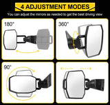 Anti-shake Door Off Mirrors Compatible with 2007-2018 Jeep Wrangler JK JKU Un...