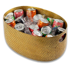 Tablecraft Aluminum Ice Beverage Tub, Cooler Bucket for Party Drink Bottle, W...