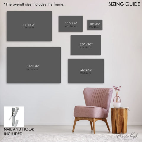 The Oliver Gal Artist Co. Abstract Wall Art Canvas Prints 'Stood Still and Wo...