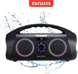 AIWA Portable Boombox - Waterproof Bluetooth Speaker, Rechargeable Wireless...