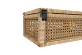 Creative Co-Op Modern Decorative Rectangle Woven Rattan Rectangular, Natural