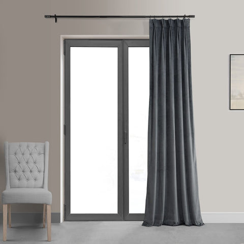 HPD Half Price Drapes Velvet Blackout Curtains/Drapes - 96 Inches Long 1 Pane...