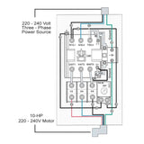 Big Horn 18839 3-Phase, 220-240-Volt, 10-HP, 22-34-Amp Magnetic Switch - UL A...