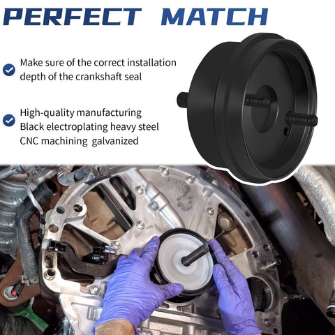 303-1514 6.7L Rear Crankshaft Seal Installer Tool, Fits for 2011-2021 Ford Su...