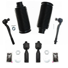 TRQ Front Driver & Passenger Side Steering Kit Steering Rack & Pinion Bellow ...