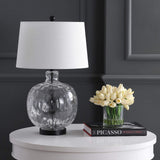 JONATHAN Y JYL1067A Rae 26.5" Glass/Metal LED Table Lamp Cottage French Count...