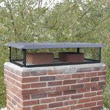 HGB17178 Multi-Flue Chimney Cap, 17" x 17" x 8" Height, Galvanized Steel