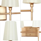 Gold Bathroom Light Fixtures, 4 Light Modern Vanity Lights for Bathroom with ...