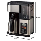 Zojirushi EC-YTC100XB Coffee Maker, 10-Cup, Stainless Steel/Black