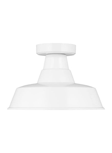 Generation Lighting 1-Light Barn Light Outdoor Ceiling Lamp White 7837401-15,...