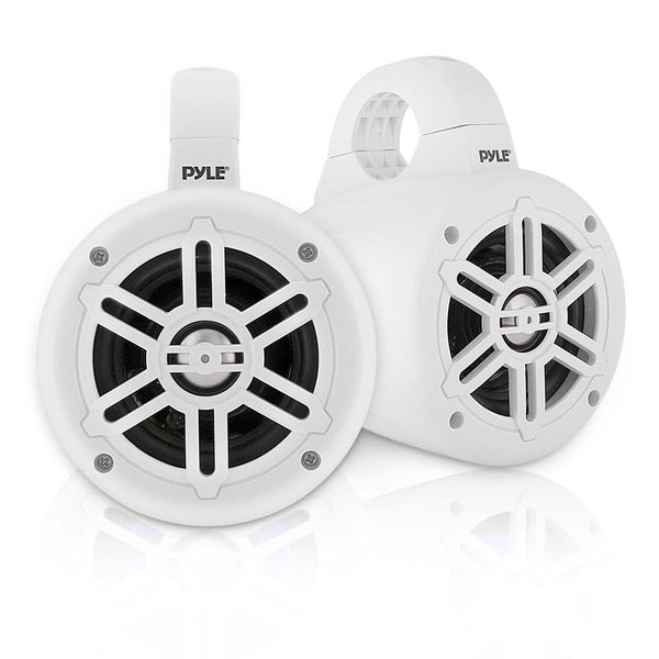 Pyle Waterproof Marine Wakeboard Tower Speakers - 4 Inch Dual Subwoofer Speak...