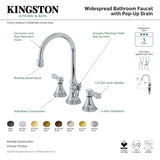 Kingston Brass KS2987BAL Heirloom Widespread Bathroom Faucet, 13.63 x 6.31 x ...