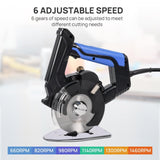 VLOXO Electric Fabric Rotary Cutter, Cloth Cutting Machine 6 Speed Adjustable...