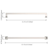 Asidrama 10 Pack 12.6 Inch(320mm) Brushed Satin Nickel Kitchen Cabinet Handle...