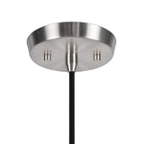 Aspen Creative Black 71010 One-Light Pendant with Hardback Shaped (Spider) Sh...