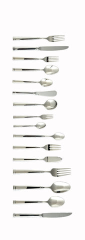 Fortessa Bistro 18/10 Stainless Steel Flatware Bouillon Spoon, Set of 12