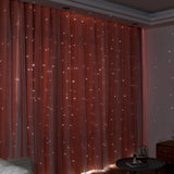 Kinryb Princess Curtains for Girls Bedroom with Sheer Overlay,Double Layer Cu...