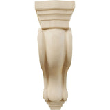 Ekena Millwork COR03X08X13TSRW Boston Traditional Scroll Wood Corbels, 3 7/8"...