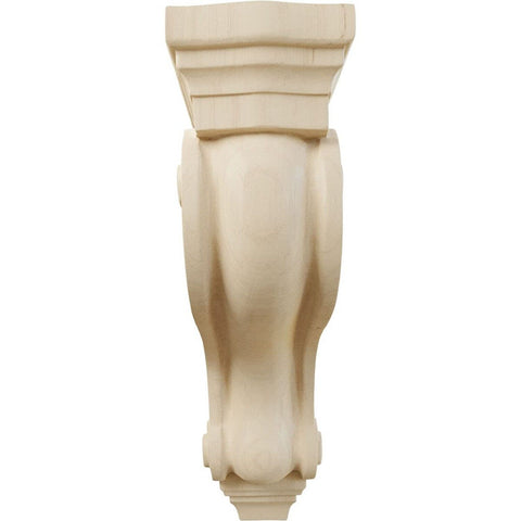 Ekena Millwork COR03X08X13TSRW Boston Traditional Scroll Wood Corbels, 3 7/8"...