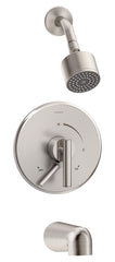 Symmons S-3502-CYL-STN-1.5-TRM Dia Single Handle 1-Spray Tub and Shower Fauce...