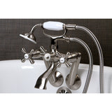 Kingston Brass KS269SN Kingston Clawfoot Tub Faucet, Brushed Nickel 9.13 x 7....