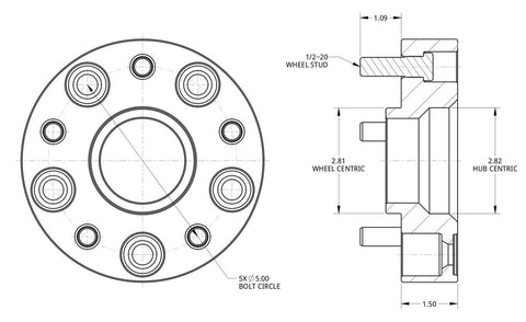 Spidertrax WHS010 Black Wheel Spacer Kit