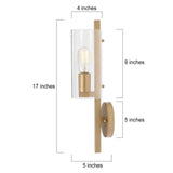 Uolfin Gold Sconce, Modern Wall Mount Sconce Lighting with Seeded Glass Shade...