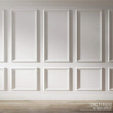 Ekena Millwork PNL08X24AS-02-CASE-4 Ashford Molded Scalloped Wainscot Wall Pa...