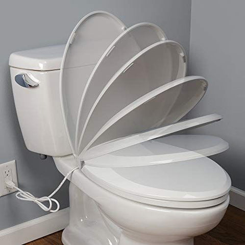 BEMIS Radiance Heated Night Light Toilet Seat Elongated, Elongated - White