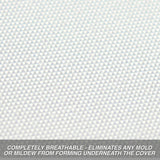Budge B-300-X1 300 Denier V-Hull Fishing Boat Cover Gray 12'-14' Long (Beam W...